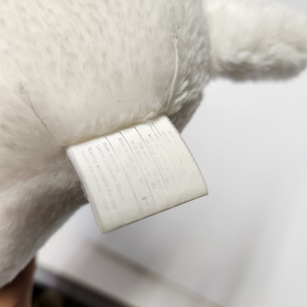 Vintage 1980s White Cat Stuffed Animal Plush Toy Kitten - Picture 5 of 6